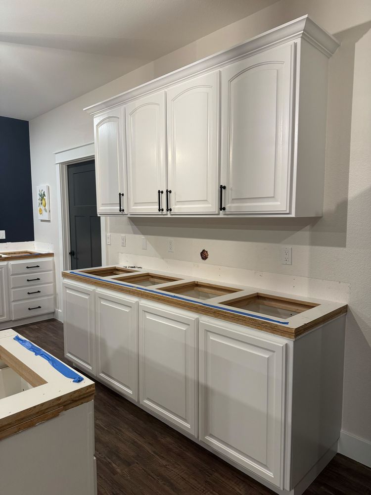 Bright White Kitchen Cabinet Refresh