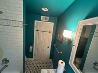 Teal Bathroom Painting