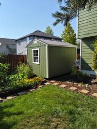 green-backyard-shed-exterior-painting