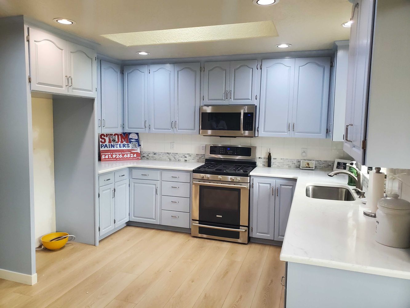 Sky Gray Cabinet Refresh