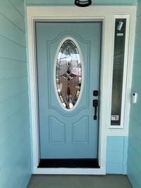 Exterior Door Painting Durable and clean paint finishes on all exterior doors.