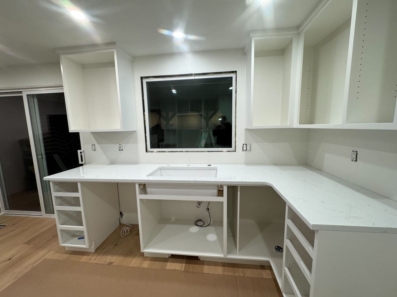 Built-In Cabinet Painting – Clean White Finish
