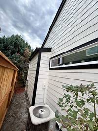 Exterior Siding with Black Accent Trim