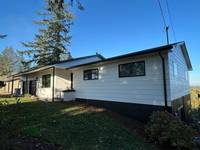 White Siding with Black Exterior Trim